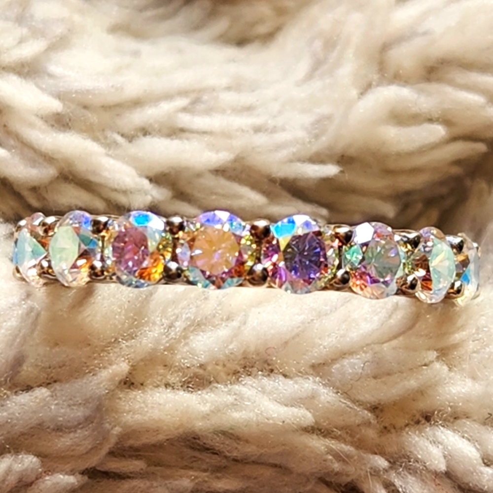 💥 Aurora Borealis Sterling Silver 925 Bella Luce Ring Size 8 💥 New NWT